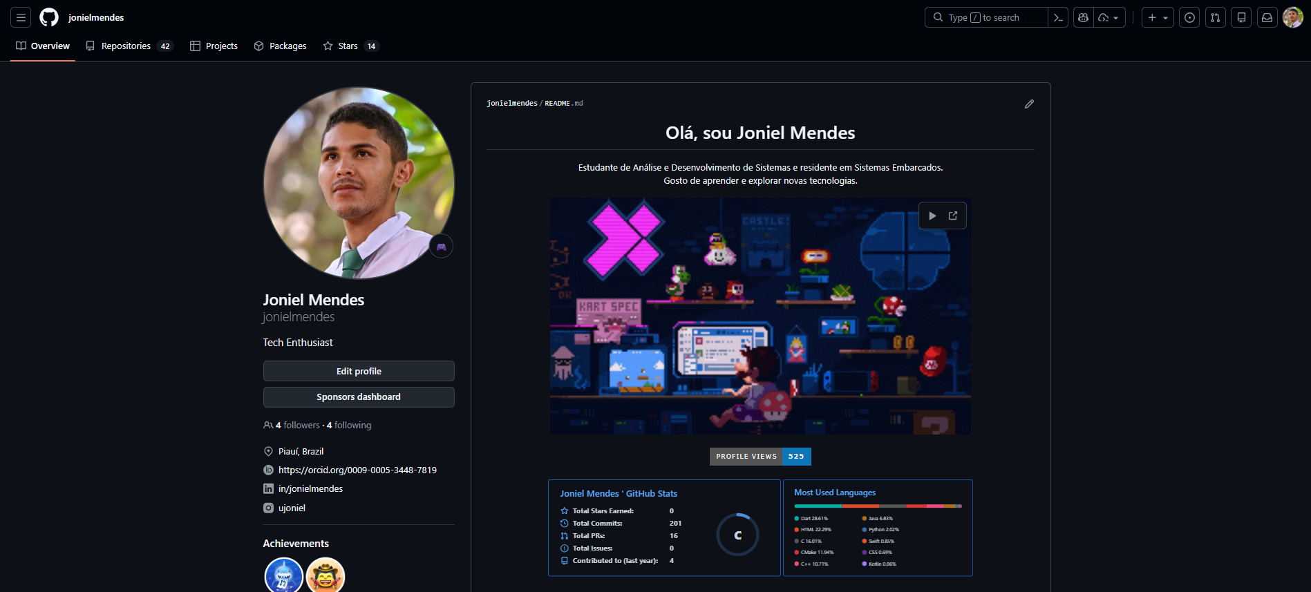 Adicione informações ao seu perfil